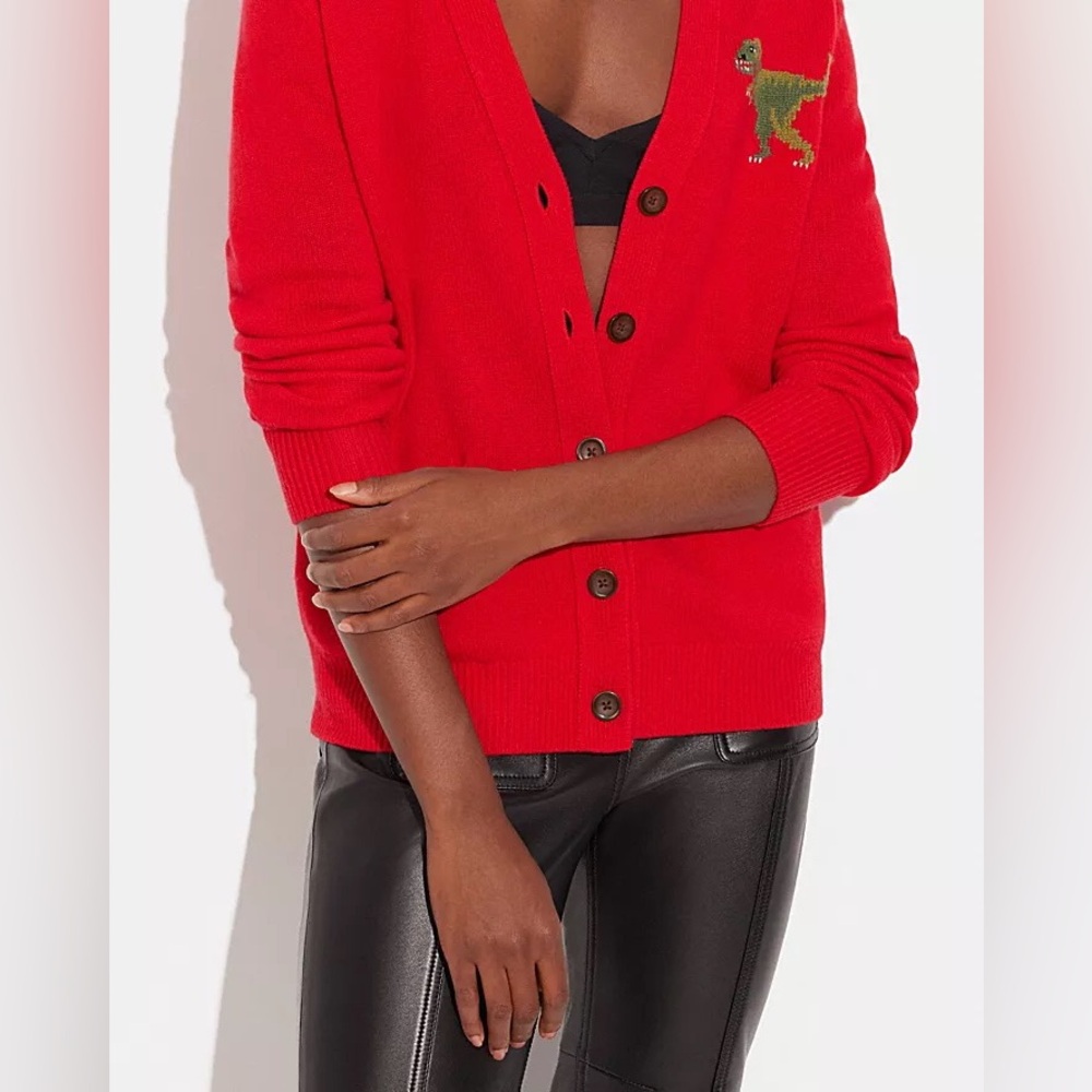 COACH Rexy Cashmere Cardigan | NWT! - Picture 2 of 10